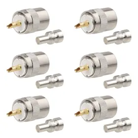 RG8X-UHF-J-6PCS-FENTI MOOKEERF Pack Coax Connectors Male