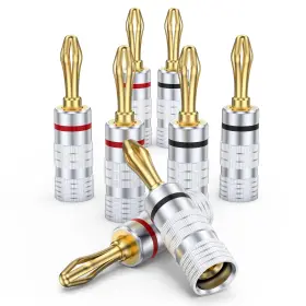 788534386288 MOSWAG Banana Plugs Speaker Wire