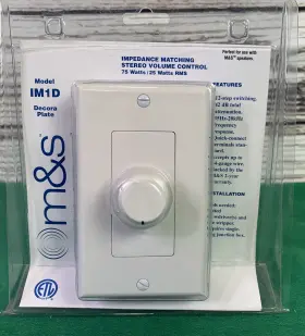 IM1D MUSIC SOUND Ms Decora Plate Stereo Volume Control Watts