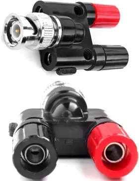 687925586323 MWRF SOURCE Bnc Male Plug Dual Banana Female