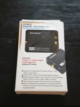 D2A-RCA3.5 OKUMOE Digital Analog Audio Converter Dac Optical