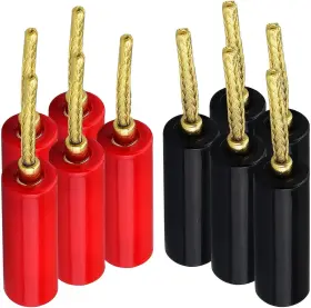 OL-6135-10X ONELINKMORE Flex Pin Banana Plugs Speaker Wire