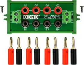 D-1376P OONO Screw Mount Position Banana Jack Distribution