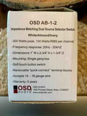 810281016696 OSD AUDIO Wall Speaker Selector Switch Decora #3