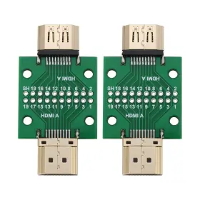 201-BF OTOTEC Hdmi Male Female Pins Double Socket