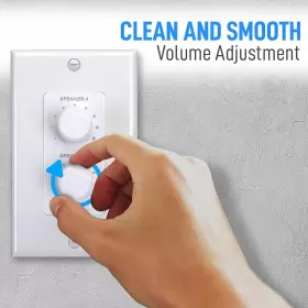 CSZL14891 PYLE Wall Speaker Volume Control Audio Smart Dual #3