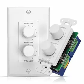 CSZL14891 PYLE Wall Speaker Volume Control Audio Smart Dual
