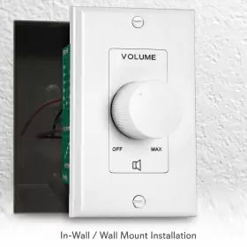 ADJUSTMENT20 PYLE HOME Wall Mount Volume Control Knob Flush #3