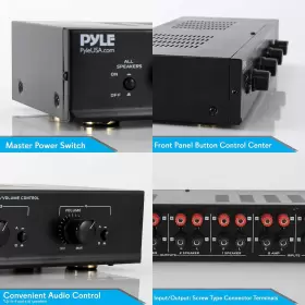 PSLSW4 PYLE Channel Speaker Selector Switch Zone Distribution #3