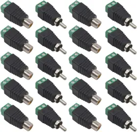 F-203 QITINDASEN Fularr Rca Connector Male Plug Female Kit