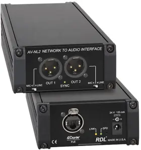 AV-NL2 RADIO DESIGN LABS Rdl Network Dante Audio Interface