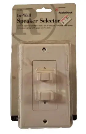 40-989 RADIOSHACK Wall Speaker Selector