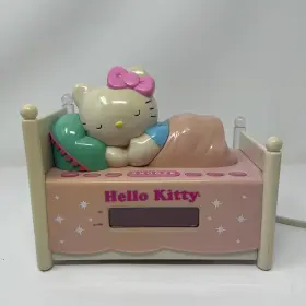 KT2052 SANRIO Hello Kitty Sleeping Alarm Clock Radio Pink Am