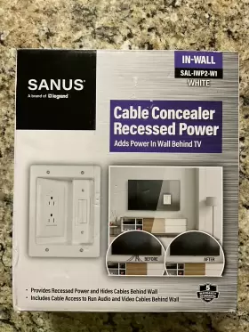 SAL-IWP2-W1 SANUS Legrand Cable Concealer Tv Recessed Recess