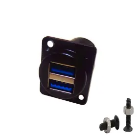 735193420204 SHANFEILU Usb Panel Mount Socket Dual Port