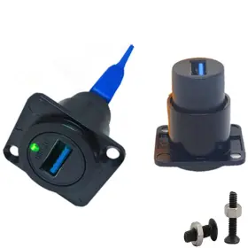 739713969235 SHANFEILU Usb Panel Mount Solderless Connector
