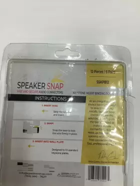 SSKPB12 SPEAKER SNAP Pack Keystone Binding Posts #2