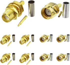 GP-CO-SMA-03 SUPERBAT Rpsma Crimp Connectors Male Female Kit