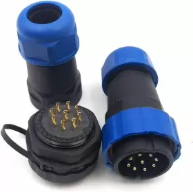 699747216227 SZJELEN Waterproof Plug Male Socket Female #2