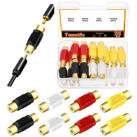 T1781 TANSTIC Rca Female Coupler Audio Video Adapter