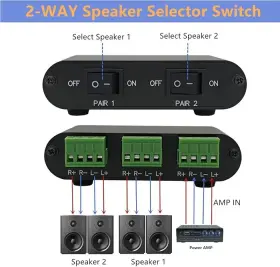 A-3021A TENEALAY Audio Stereo Speaker Selector Switcher Box