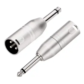 XLRAD402 TISINO Ts Mono Xlr Adapter Unbalanced Quarter Xlrm