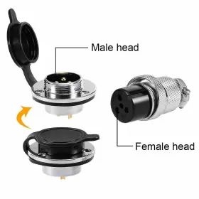 A18032200UX0698 UXCELL Connector Waterproof Male Wire #3