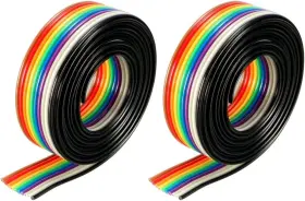 A18050400UX0319 UXCELL Flat Ribbon Cable Rainbow Idc Wire