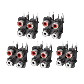 A19092900UX0326 UXCELL Pcb Panel Mount Rca Socket Female Jack