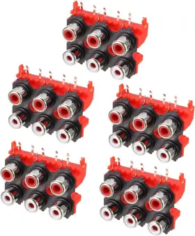 A19092900UX0334 UXCELL Pcb Panel Mount Rca Socket Female Jack
