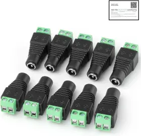 DCP-2155F-10 VALLEY ENTERPRISES Pack Female Cctv Power Jack