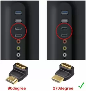 AD005AB-UK VCE Hdmi Adapter Right Angle Male #3