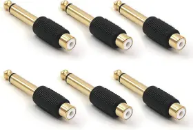 MC520-6P VCE Rca Audio Adapter Mono Plug Male Female