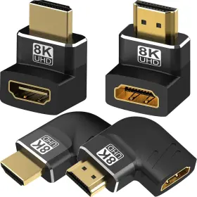 HDMI-WS002 WARMSTOR Pack Male Female Adapter Up Down Left