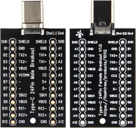 2D-15 WHITEEEEN Usb Male Female Breakout Pins