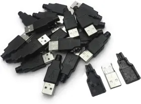 USB-2 XCOAZIPOD Male Pin Plug Socket Connector Tone