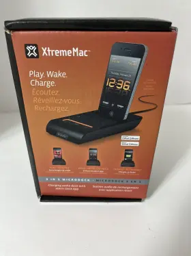 049720021889 XTREMEMAC Microdock Charging Audio Dock Alarm