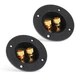 2 Pcs Speaker Sub Box Terminals Cup for Subwoofer Box Black 2-Way Loaded Jacks