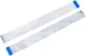 Xiaoyztan 40 Pin Flexible Flat Ribbon Cable 0.5mm Pitch FFC FPC White, white 