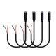 RIIEYOCA 2.5mm Female Plug to Bare Wire Stereo Audio 2 Pole 