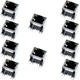 Oiyagai 10 Pcs 2LED 16 x 16 x 13mm / 0.63" x x 0.51" (L*W*H), Black 