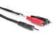Hosa Stereo Breakout, 3.5 mm TRS to Dual RCA