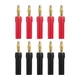 VCELINK 4mm Speaker Banana Plugs-Open Screw Type, Insulated 5 Pairs(10 pcs) 