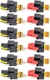 Speaker Snap Keystone Binding Posts 6 Pairs / 12 Pieces -Black
