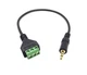 Poyiccot 3.5mm Screw Terminal 30cm, Male to 3pin screw terminal 