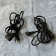 Lot of 2 Black Power Cables 3 Pin to 3 Slot Less Than 10ft