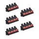 uxcell 2 Row 8 Way Spring Speaker Terminal Clip Push WP8-03(5Pcs), Black 