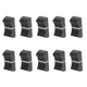Rebower Potentiometer Mixer Fader Cap Flat Button, [for 4x1.2mm Shaft Black