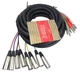 Hosa STX-807 1/4in TS Stereo - XLRM x 8,  7M (23ft) - New Old Stock, Free Ship