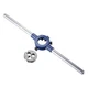 uxcell Round Die Stock Handle Wrench Set, #6-32 UNC Threading #6-32, Blue